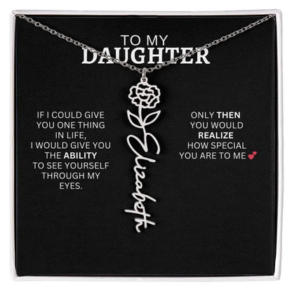 To My Daughter | I Love You - Birth Necklace - Ever Trendy Essentials