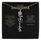 To My Daughter | I Love You - Birth Necklace - Ever Trendy Essentials