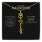 To My Daughter | I Love You - Birth Necklace - Ever Trendy Essentials