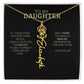 To My Daughter | I Love You - Birth Necklace - Ever Trendy Essentials