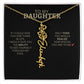 To My Daughter | I Love You - Birth Necklace - Ever Trendy Essentials