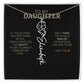To My Daughter | I Love You - Birth Necklace - Ever Trendy Essentials