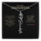 To My Daughter | I Love You - Birth Necklace - Ever Trendy Essentials