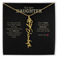 To My Daughter | I Love You - Birth Necklace - Ever Trendy Essentials