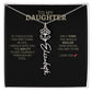 To My Daughter | I Love You - Birth Necklace - Ever Trendy Essentials