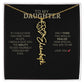 To My Daughter | I Love You - Birth Necklace - Ever Trendy Essentials