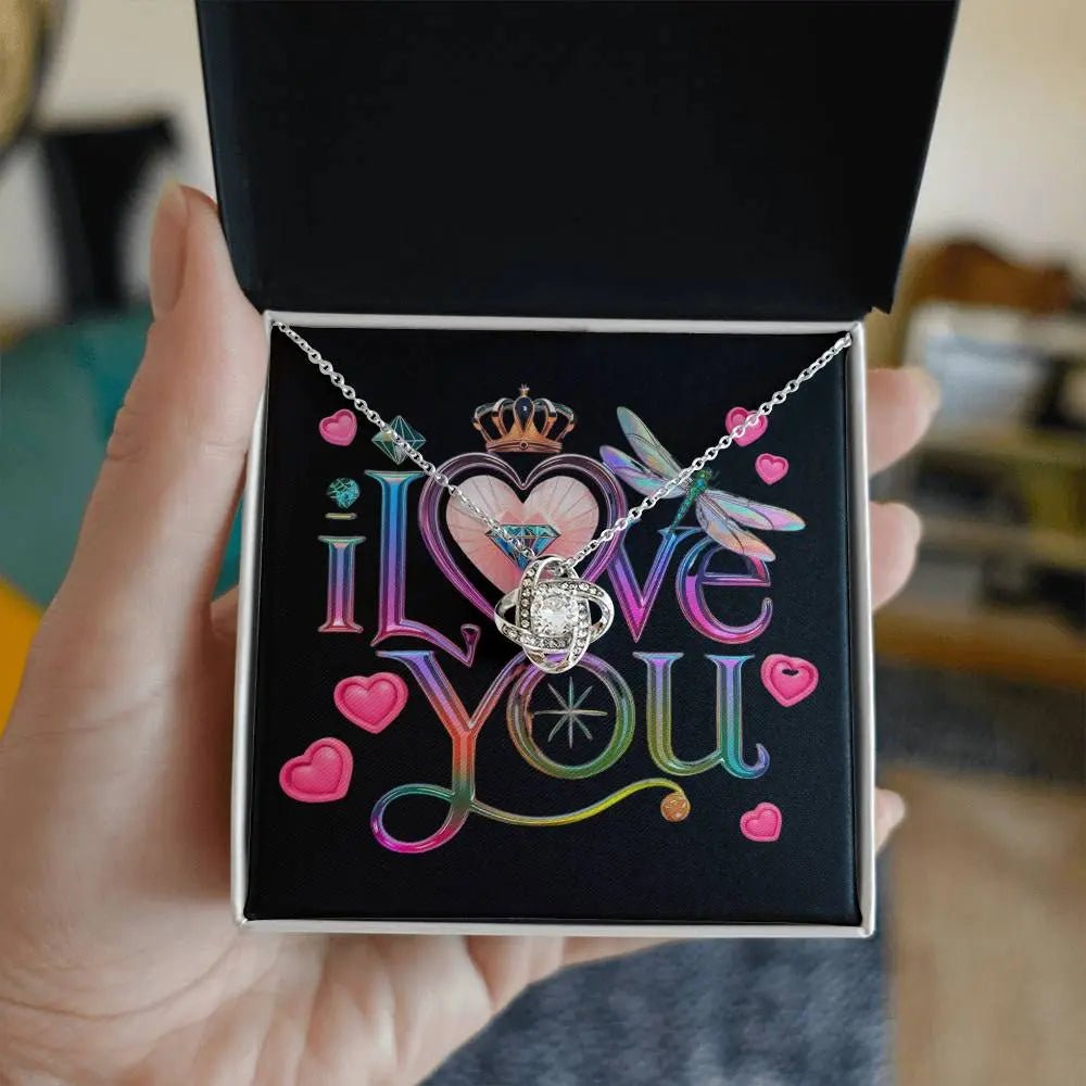 To My Daughter | I Love You - Love Knot Necklace - Ever Trendy Essentials
