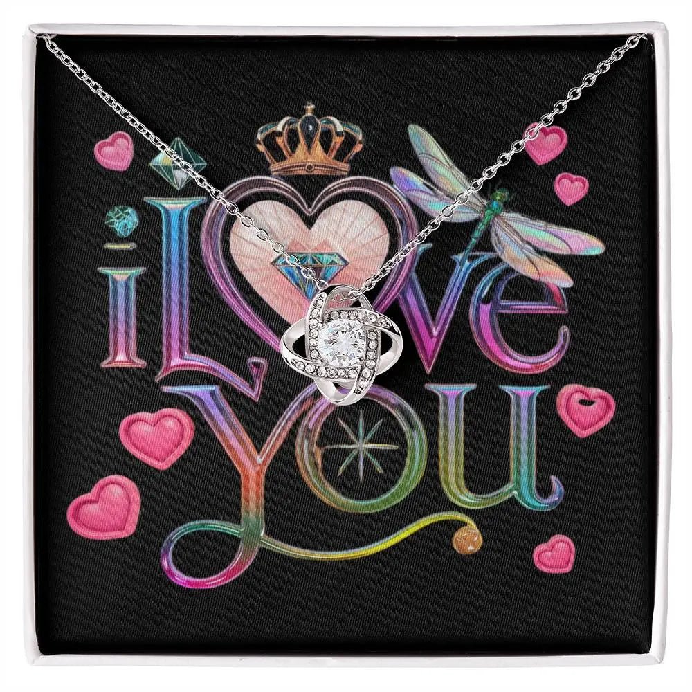 To My Daughter | I Love You - Love Knot Necklace - Ever Trendy Essentials