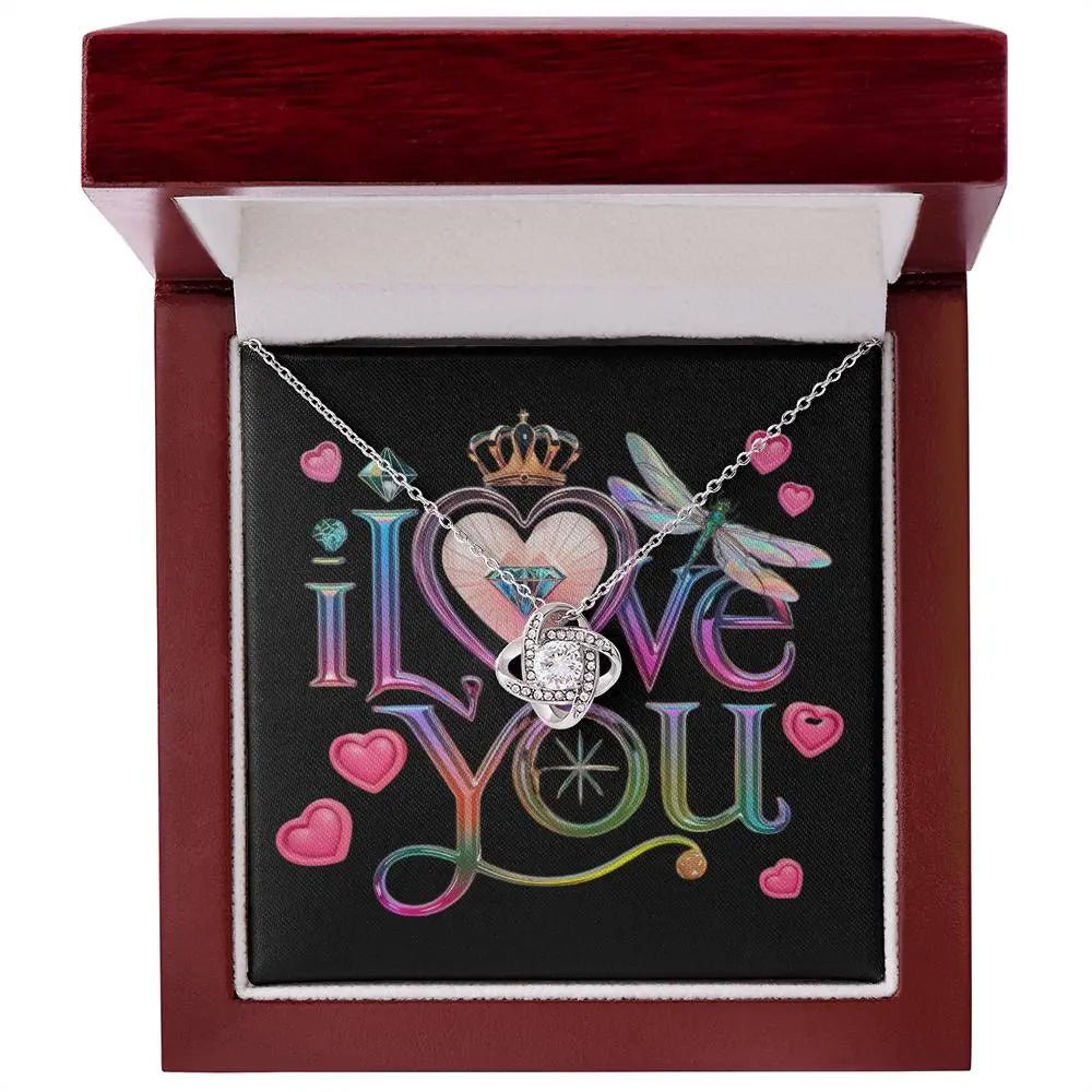To My Daughter | I Love You - Love Knot Necklace - Ever Trendy Essentials