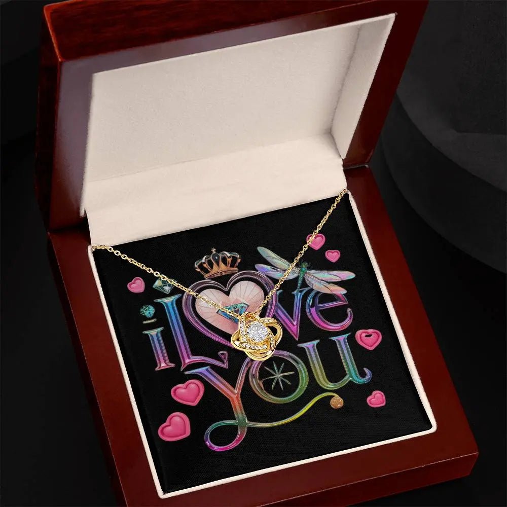 To My Daughter | I Love You - Love Knot Necklace - Ever Trendy Essentials