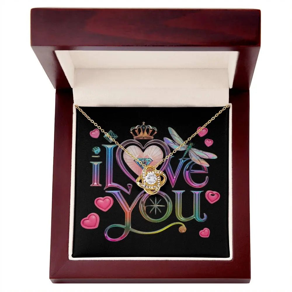To My Daughter | I Love You - Love Knot Necklace - Ever Trendy Essentials