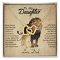 To My Daughter Necklace from Dad - Never forget that I love You, Lion Necklace - Ever Trendy Essentials
