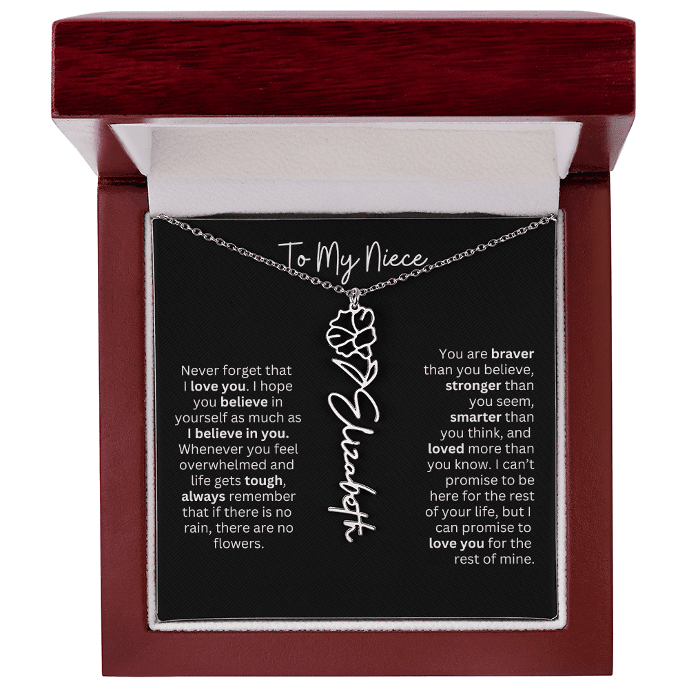To My Niece Necklace - Personalized Name Jewelry - Ever Trendy Essentials