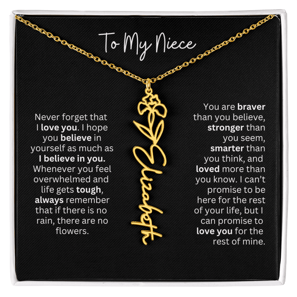 To My Niece Necklace - Personalized Name Jewelry - Ever Trendy Essentials