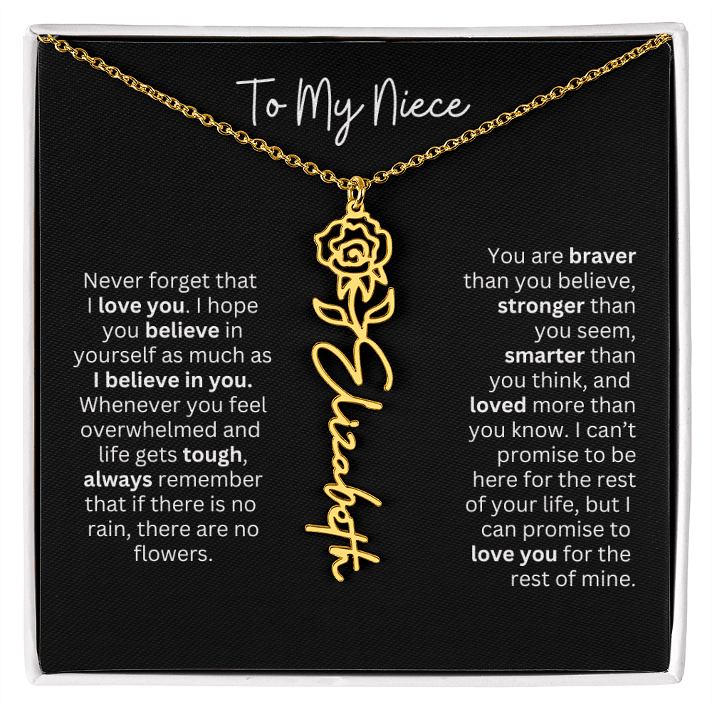 To My Niece Necklace - Personalized Name Jewelry - Ever Trendy Essentials