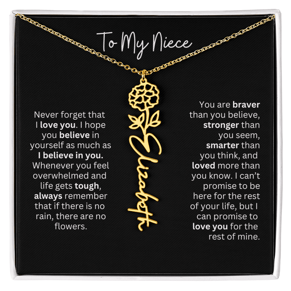 To My Niece Necklace - Personalized Name Jewelry - Ever Trendy Essentials