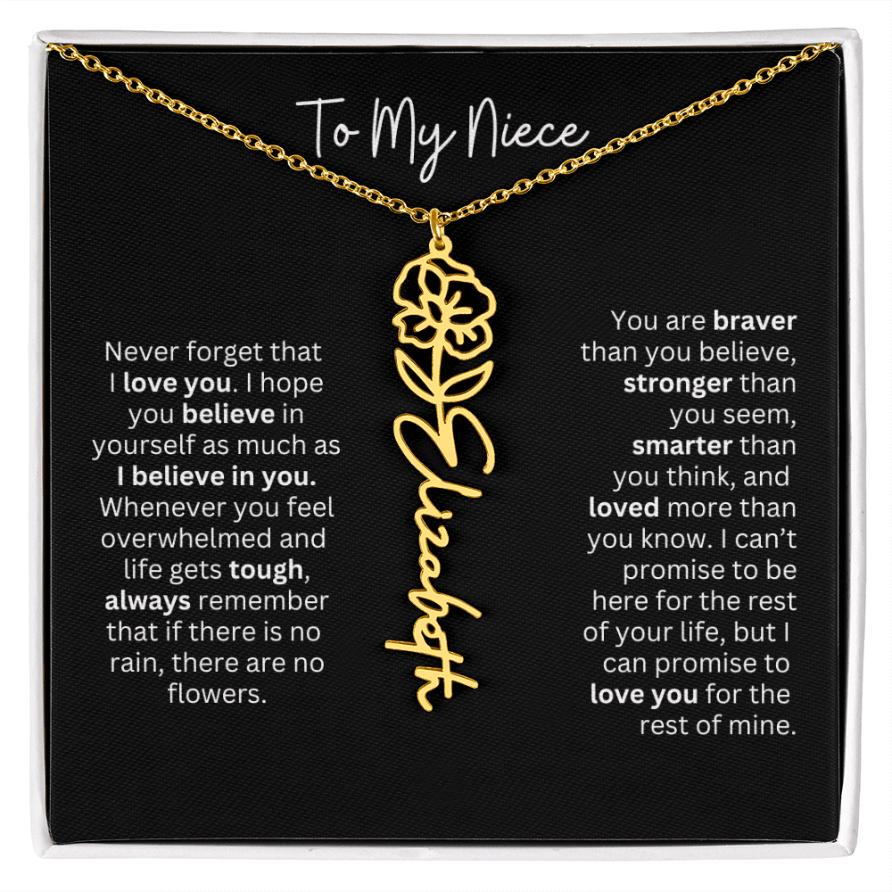 To My Niece Necklace - Personalized Name Jewelry - Ever Trendy Essentials