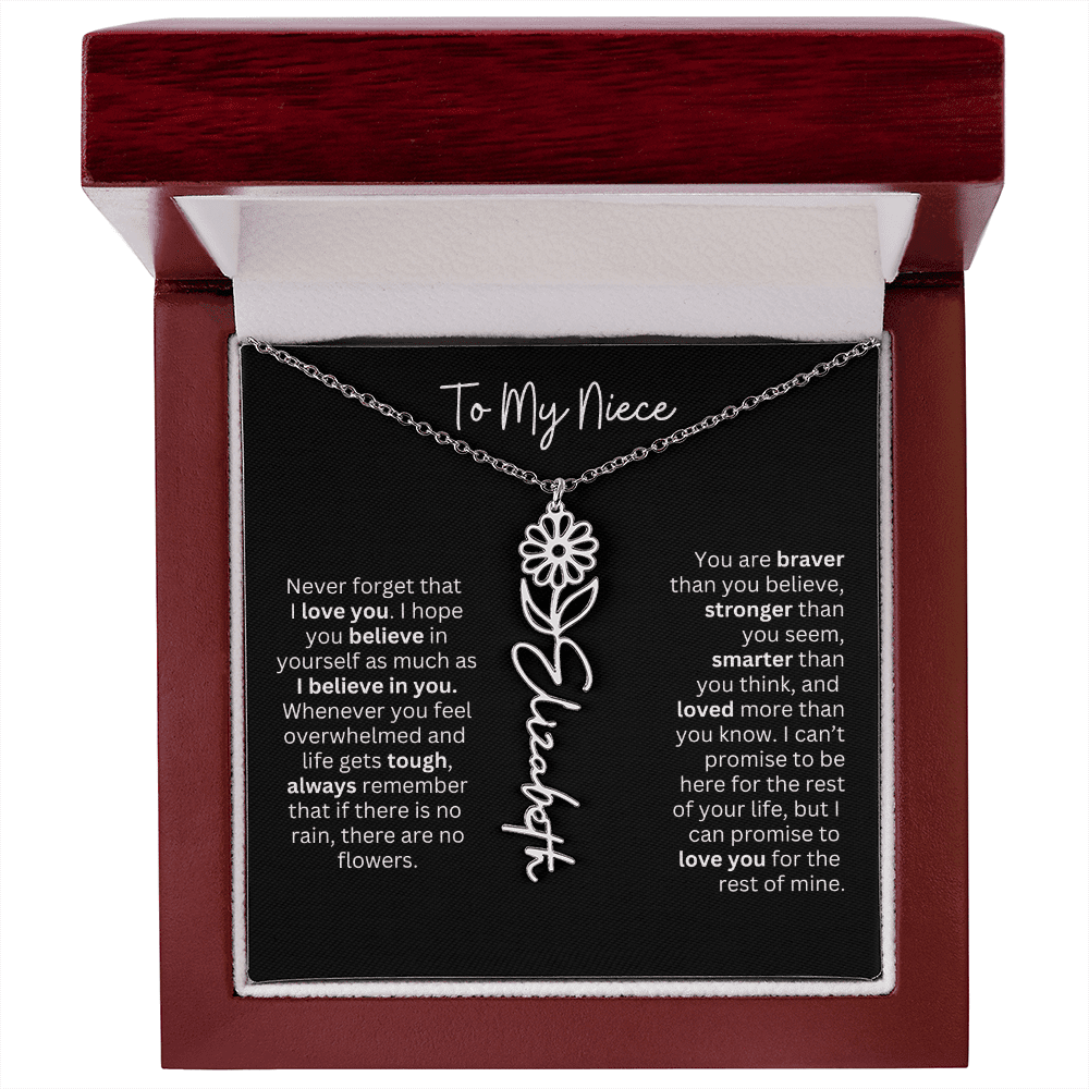 To My Niece Necklace - Personalized Name Jewelry - Ever Trendy Essentials