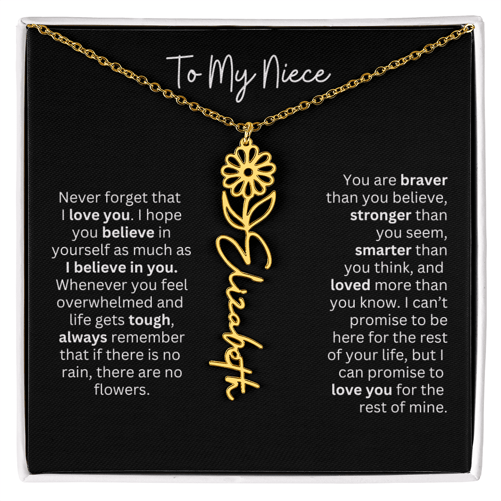 To My Niece Necklace - Personalized Name Jewelry - Ever Trendy Essentials