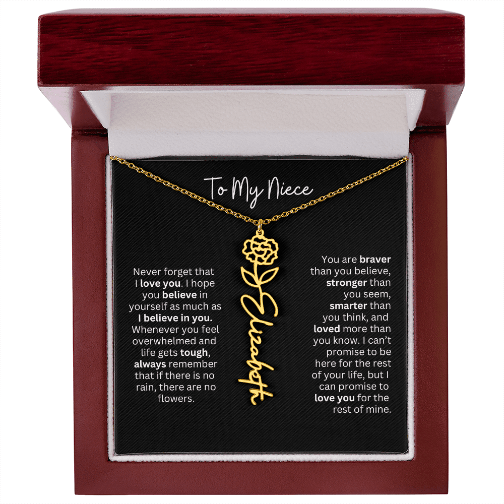 To My Niece Necklace - Personalized Name Jewelry - Ever Trendy Essentials