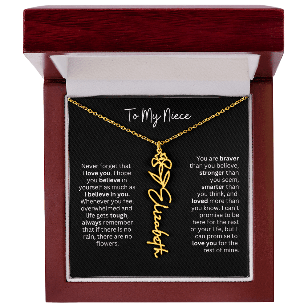 To My Niece Necklace - Personalized Name Jewelry - Ever Trendy Essentials