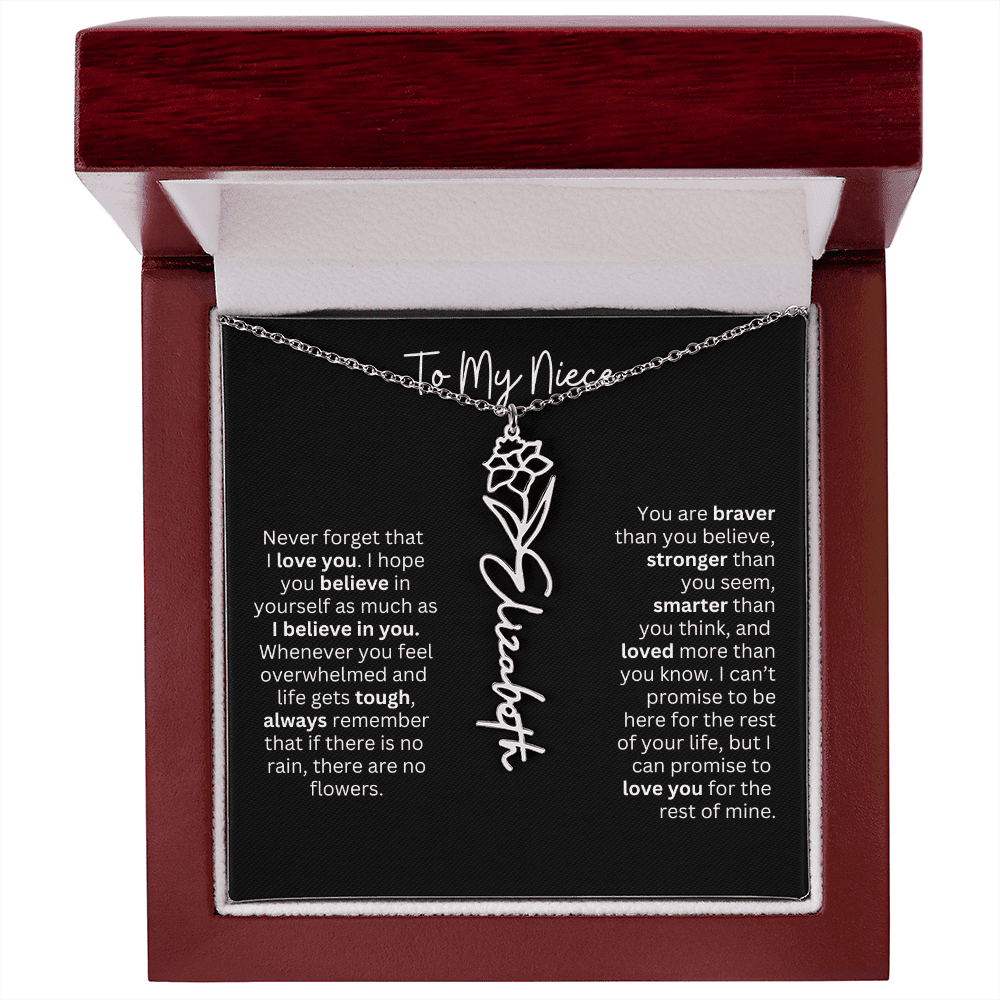 To My Niece Necklace - Personalized Name Jewelry - Ever Trendy Essentials