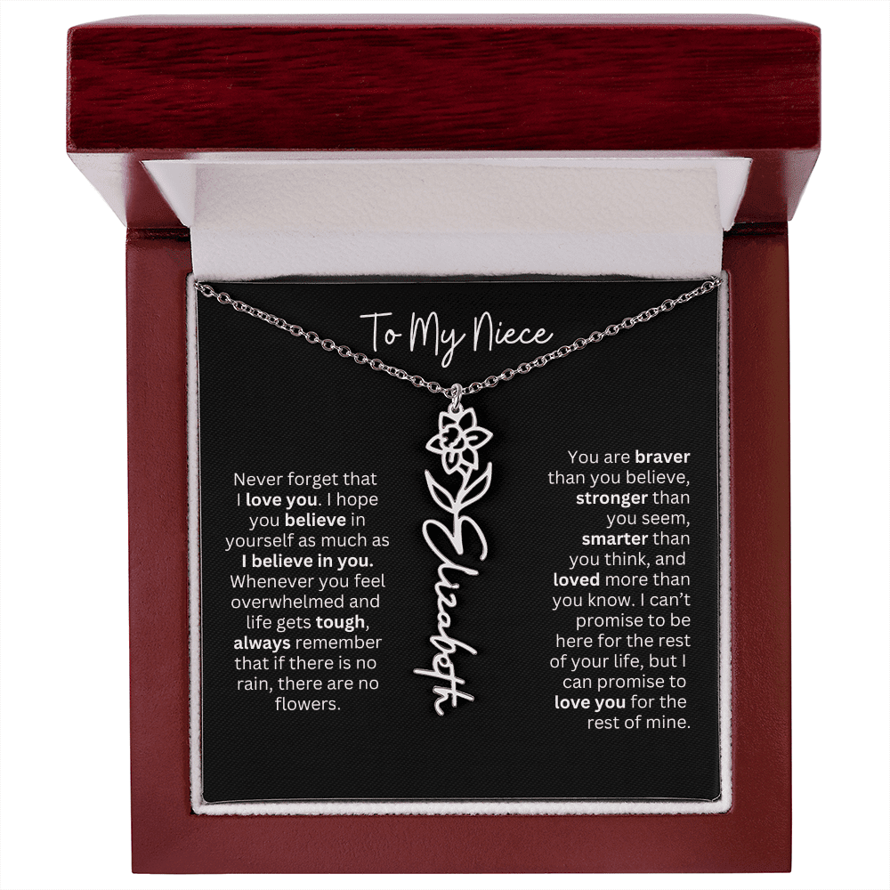 To My Niece Necklace - Personalized Name Jewelry - Ever Trendy Essentials
