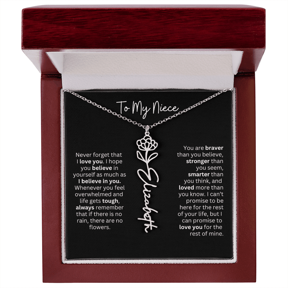 To My Niece Necklace - Personalized Name Jewelry - Ever Trendy Essentials