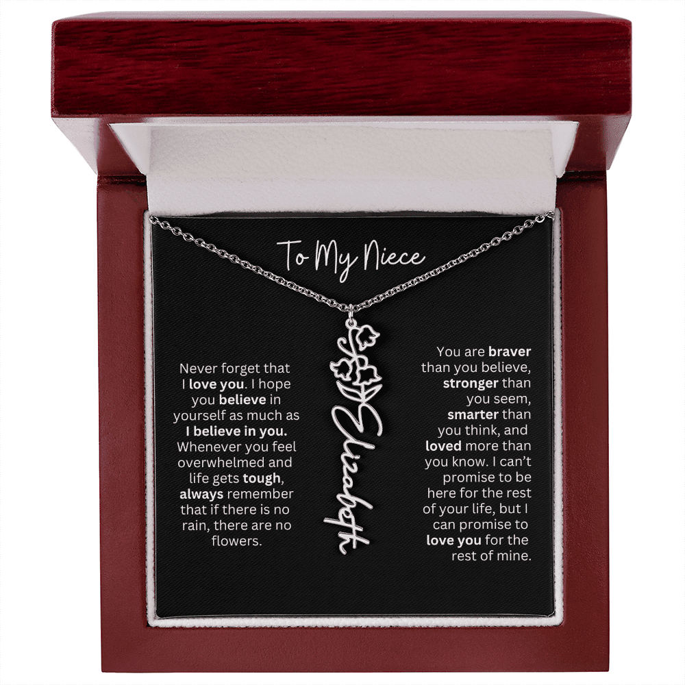 To My Niece Necklace - Personalized Name Jewelry - Ever Trendy Essentials