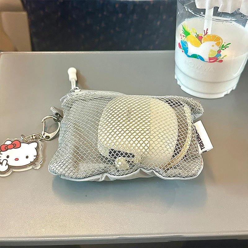 Travel Makeup Storage Bags | New Mesh Coin Purse & Simple Portable Mini Bag (Multi - purpose Square Bag Double - layer Zipper Card Holder) - Ever Trendy Essentials