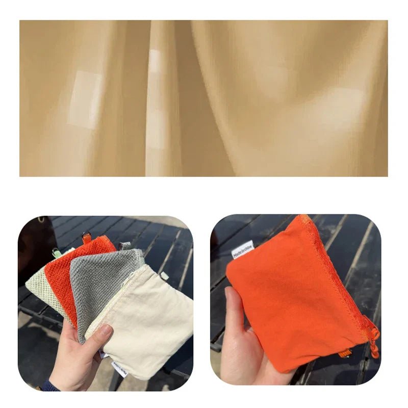 Travel Makeup Storage Bags | New Mesh Coin Purse & Simple Portable Mini Bag (Multi - purpose Square Bag Double - layer Zipper Card Holder) - Ever Trendy Essentials