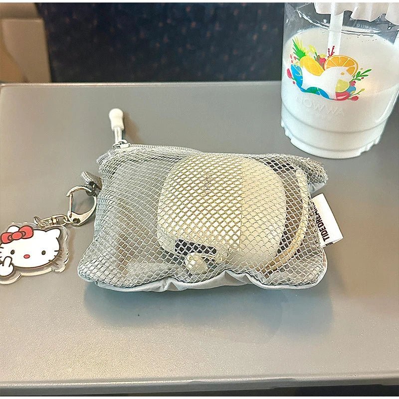 Travel Makeup Storage Bags | New Mesh Coin Purse & Simple Portable Mini Bag (Multi - purpose Square Bag Double - layer Zipper Card Holder) - Ever Trendy Essentials