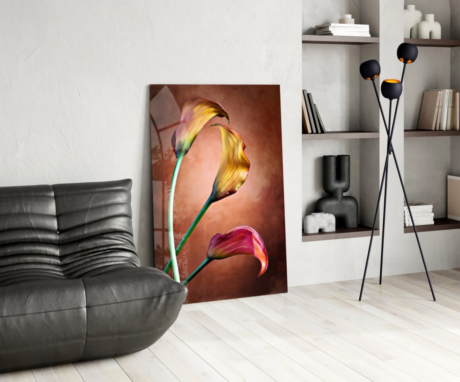 Tulips Glass Wall Art Daughter - Ever Trendy Essentials