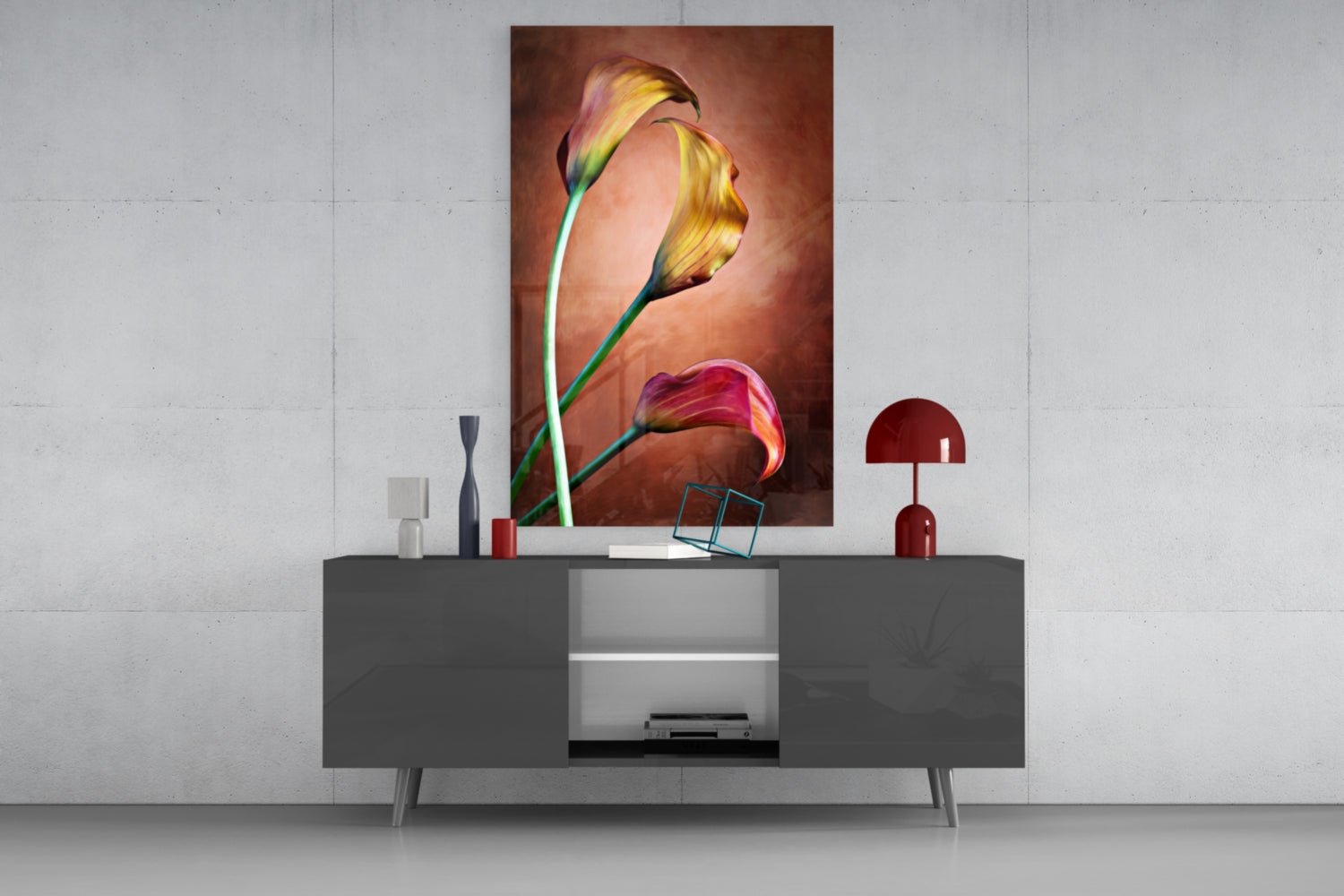 Tulips Glass Wall Art Daughter - Ever Trendy Essentials