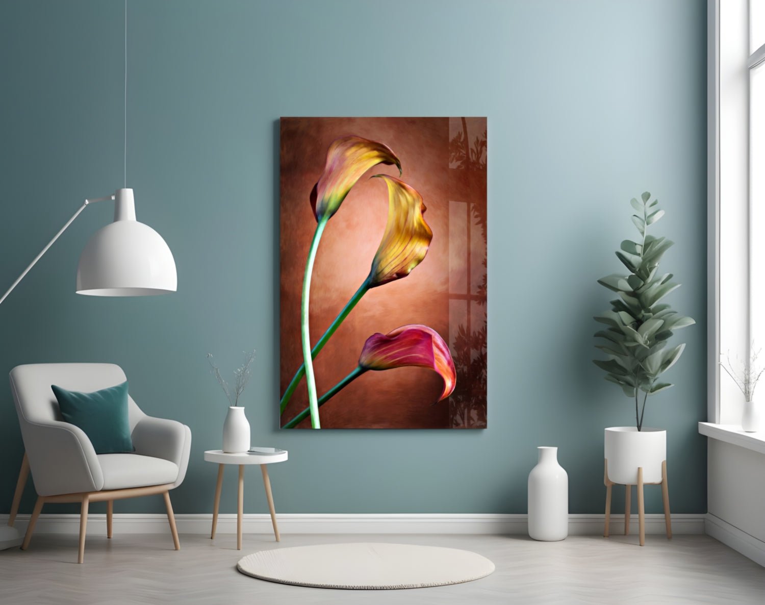 Tulips Glass Wall Art Daughter - Ever Trendy Essentials