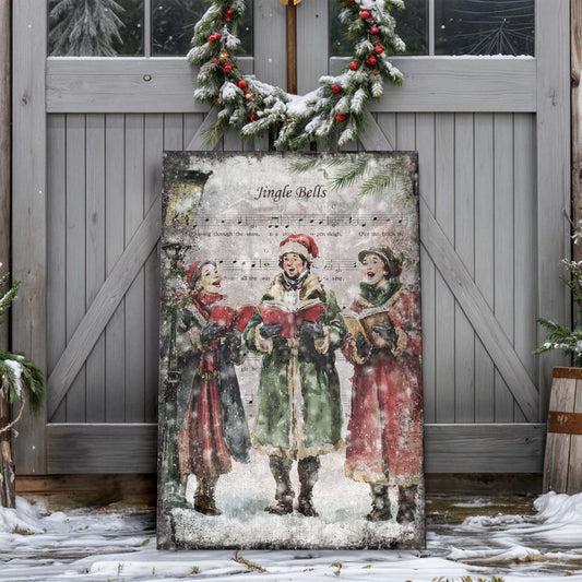 Vintage Christmas Carolers Wall Art II - Holiday Home Decor Canvas Print 2025 - Ever Trendy Essentials
