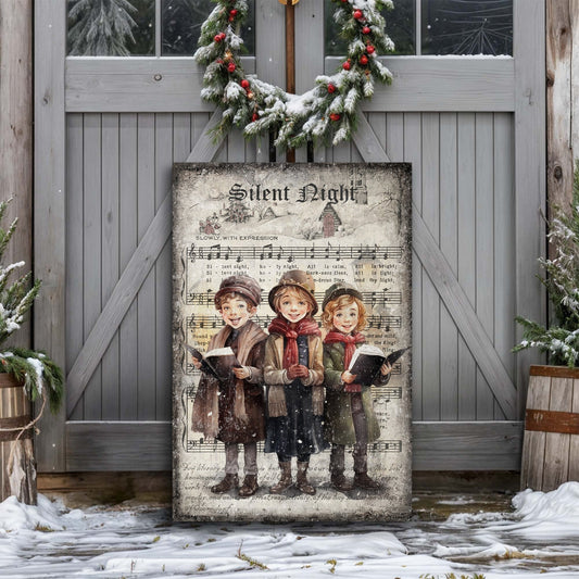 Vintage Christmas Carolers Wall Art III - Holiday Home Decor Canvas Print 2025 - Ever Trendy Essentials