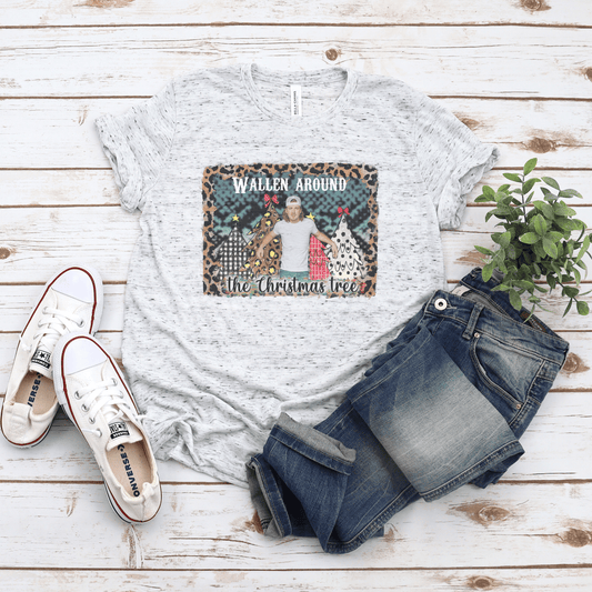 Wallen Around the Christmas Tree Tee - Ever Trendy Essentials