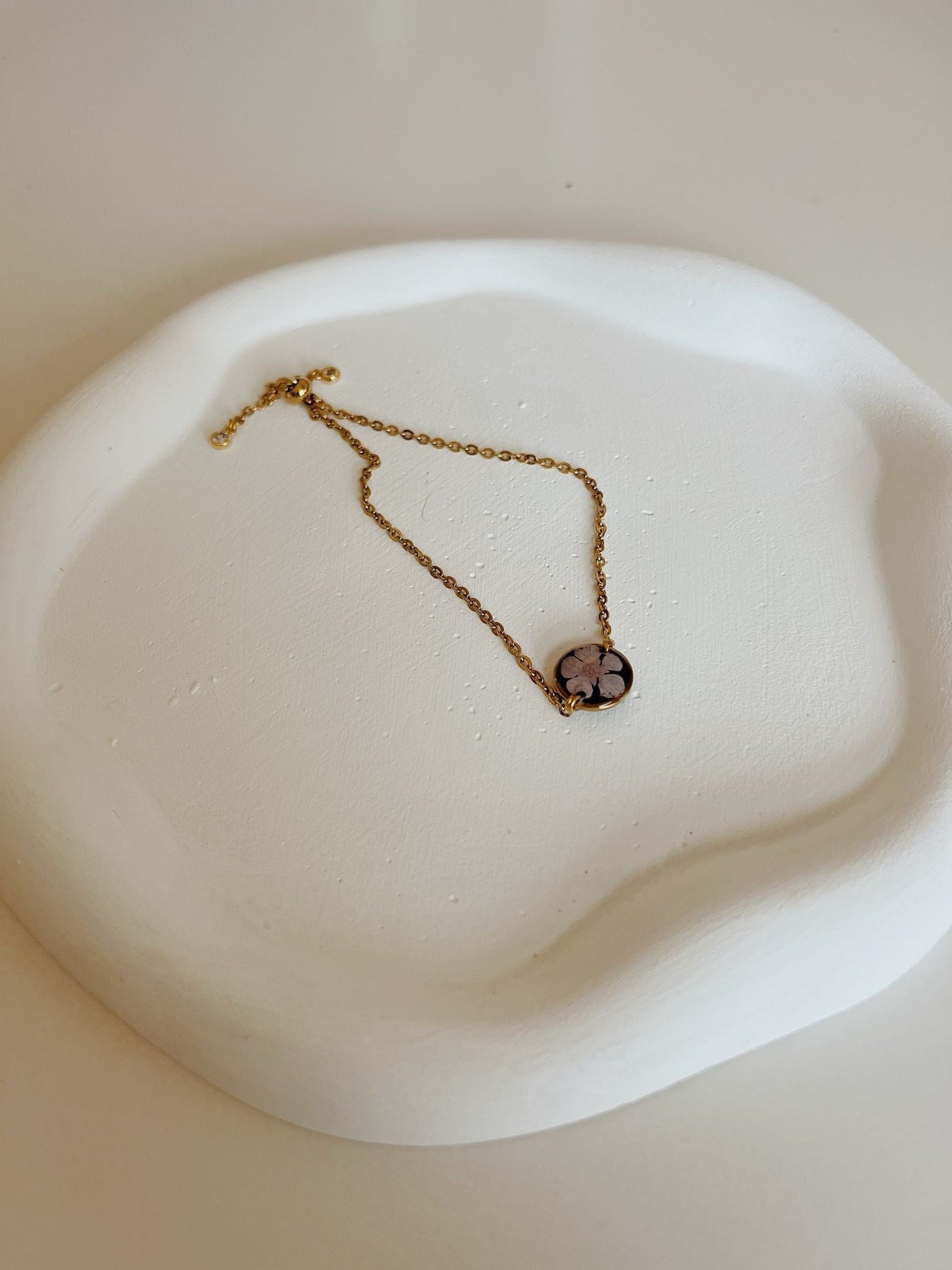 Wildflower Gold Bracelet Small Pendant - Ever Trendy Essentials