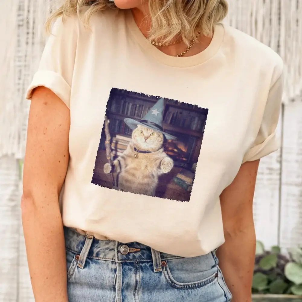Wizard Cat Halloween Shirt – Funny Cat Meme Graphic Tee - Ever Trendy Essentials