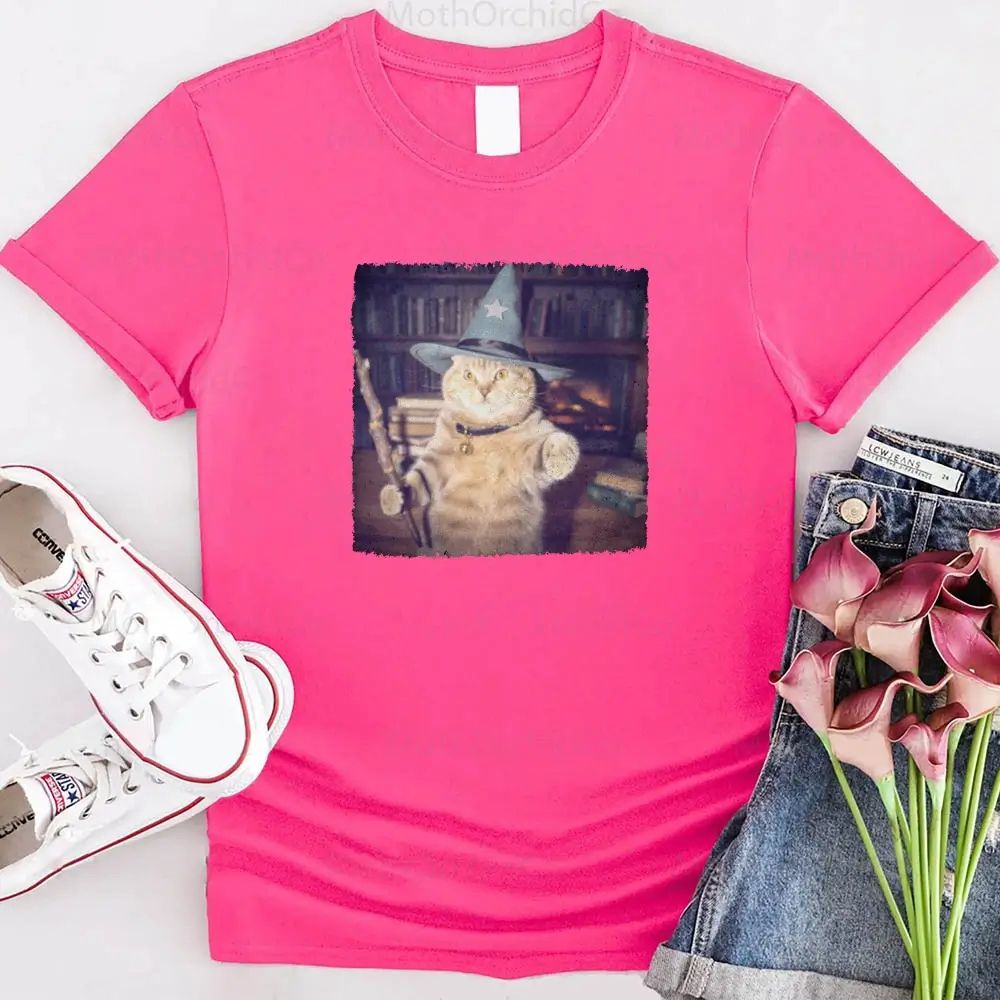 Wizard Cat Halloween Shirt – Funny Cat Meme Graphic Tee - Ever Trendy Essentials