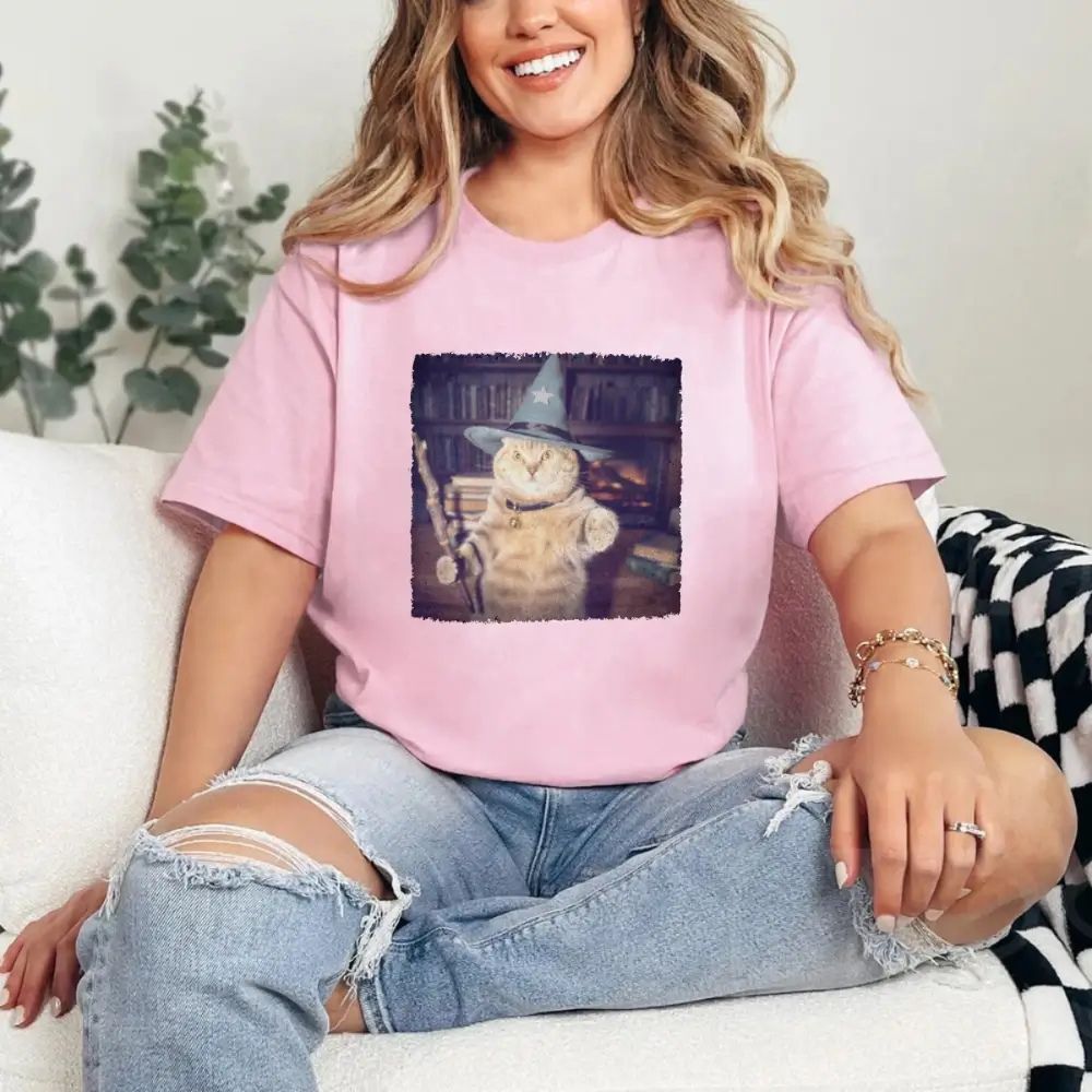 Wizard Cat Halloween Shirt – Funny Cat Meme Graphic Tee - Ever Trendy Essentials