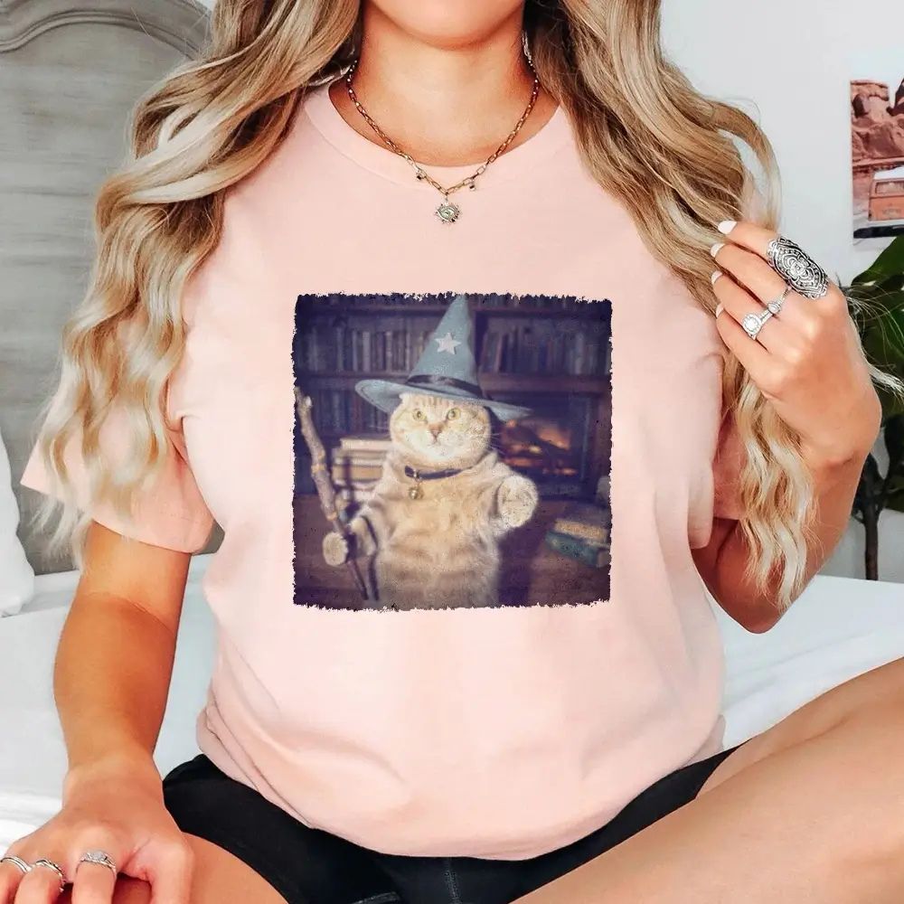 Wizard Cat Halloween Shirt – Funny Cat Meme Graphic Tee - Ever Trendy Essentials