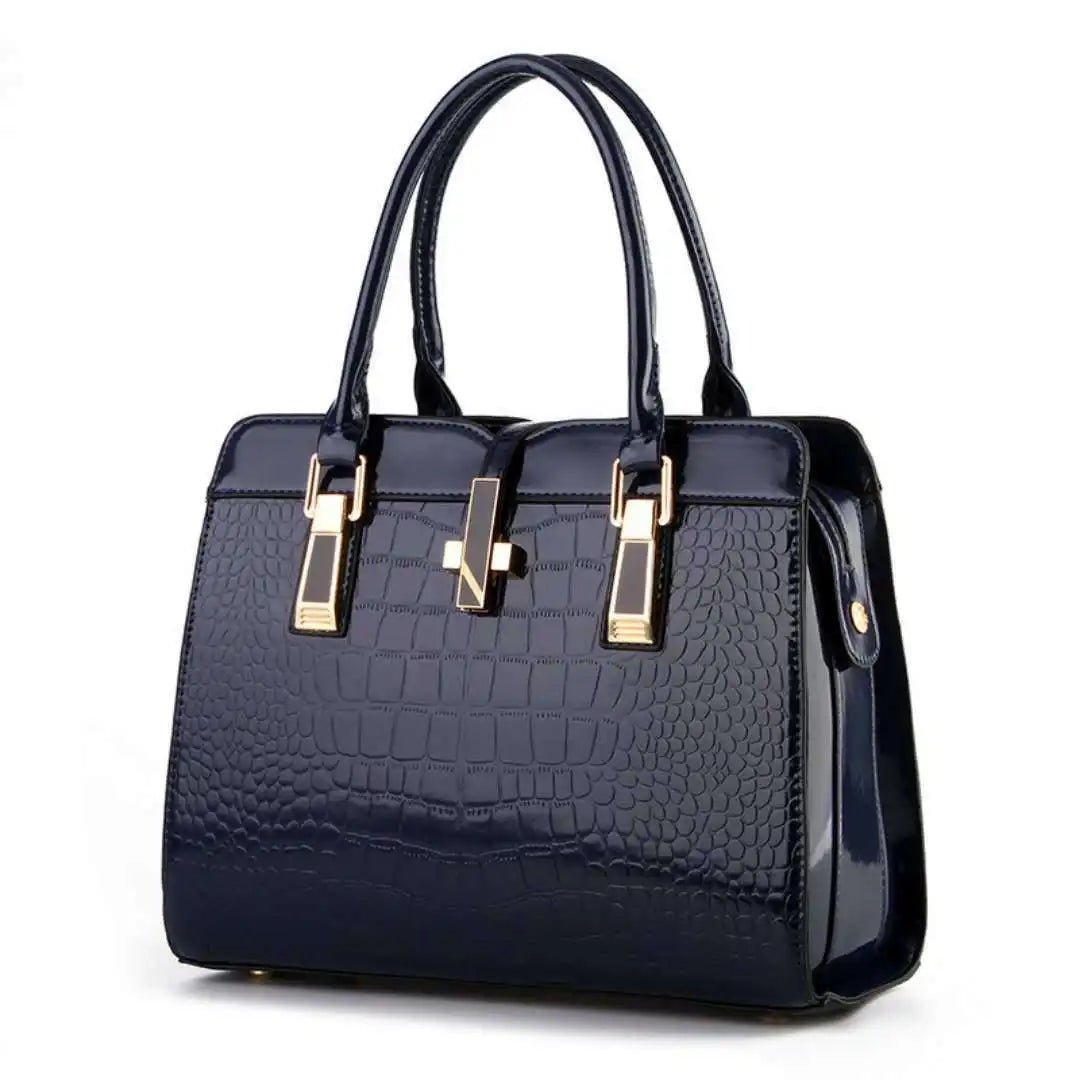 Women's Crocodile Pattern Designer Tote Bag - Ever Trendy Essentials