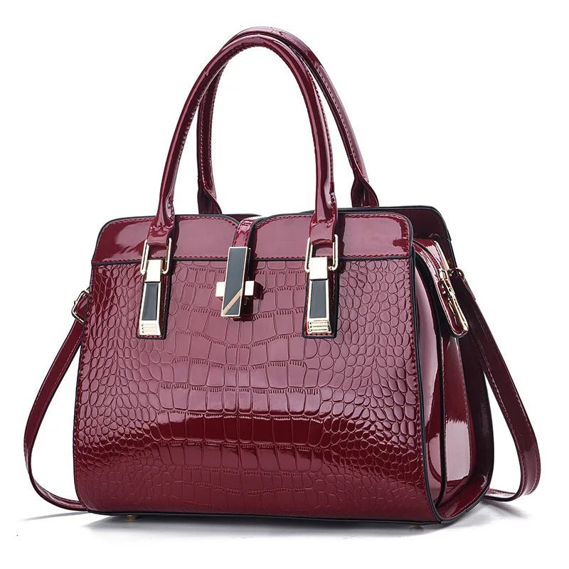 Women's Crocodile Pattern Designer Tote Bag - Ever Trendy Essentials