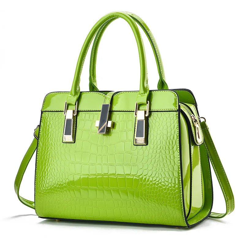 Women's Crocodile Pattern Designer Tote Bag - Ever Trendy Essentials