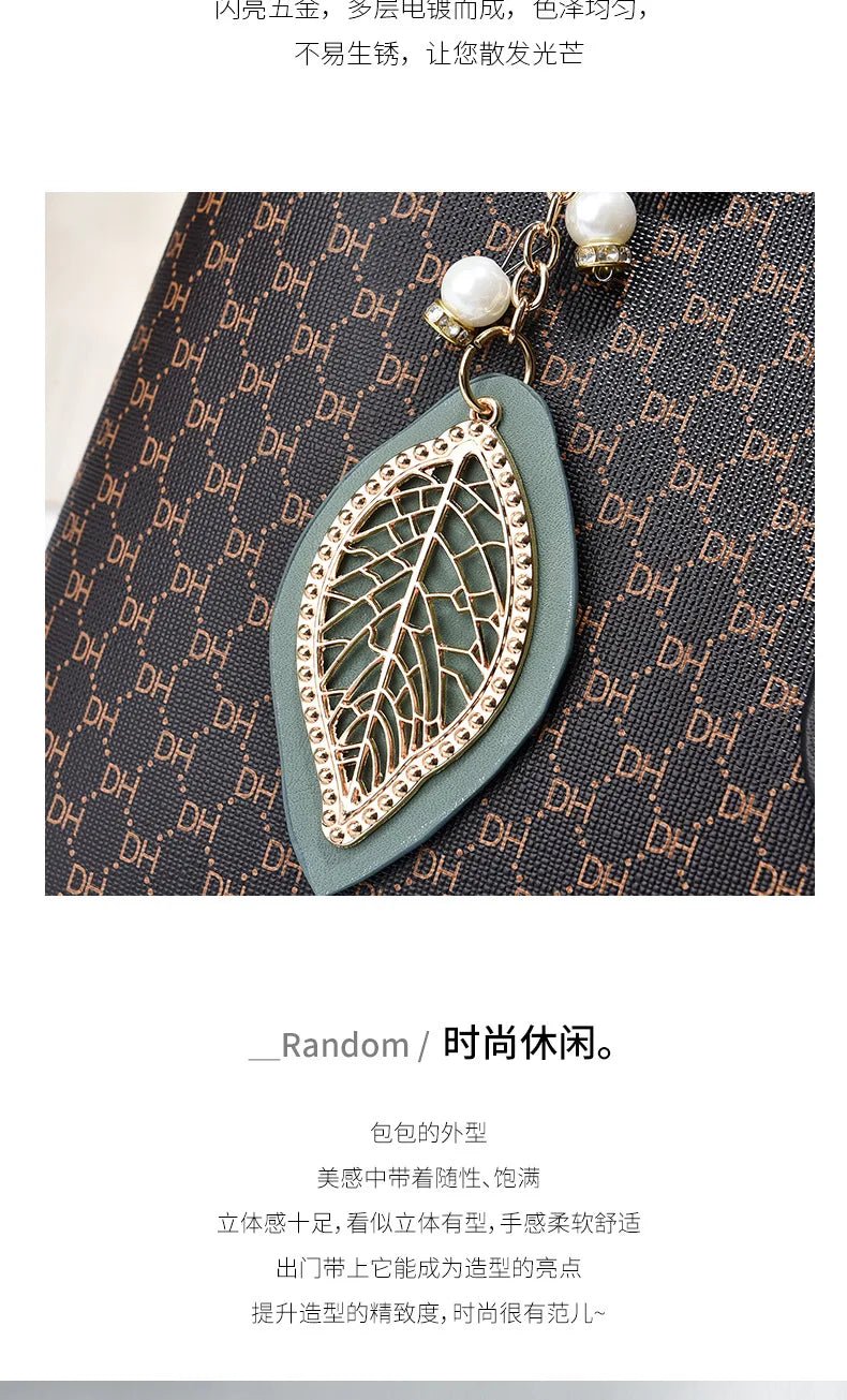 Women's Designer Leather Crossbody Tote Bag - Ever Trendy Essentials