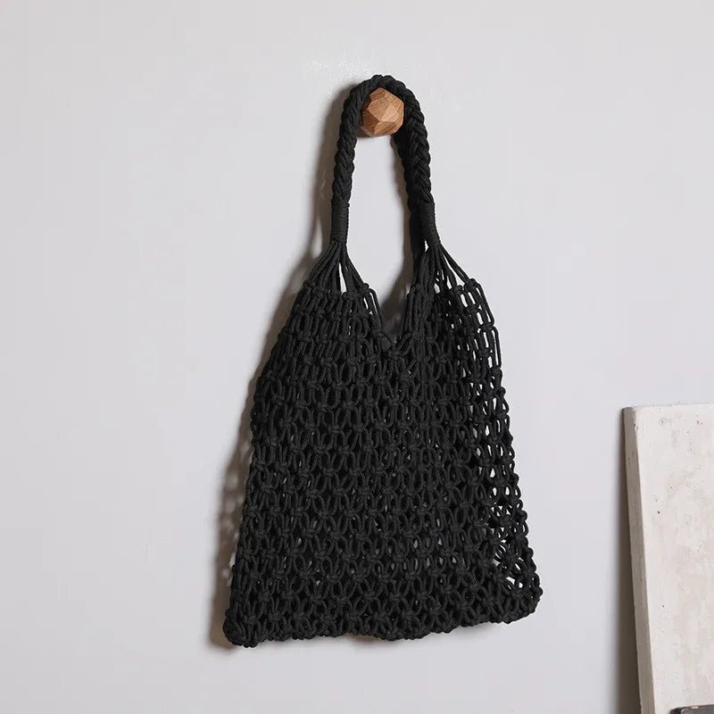 Women's Handwoven Straw Beach Tote Bag - Ever Trendy Essentials
