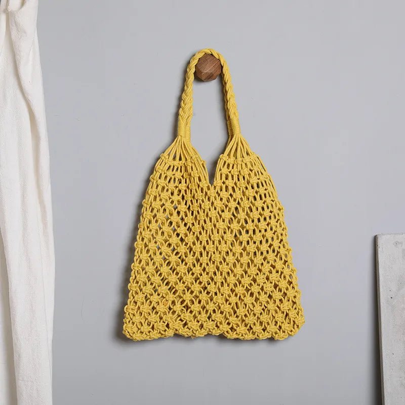 Women's Handwoven Straw Beach Tote Bag - Ever Trendy Essentials