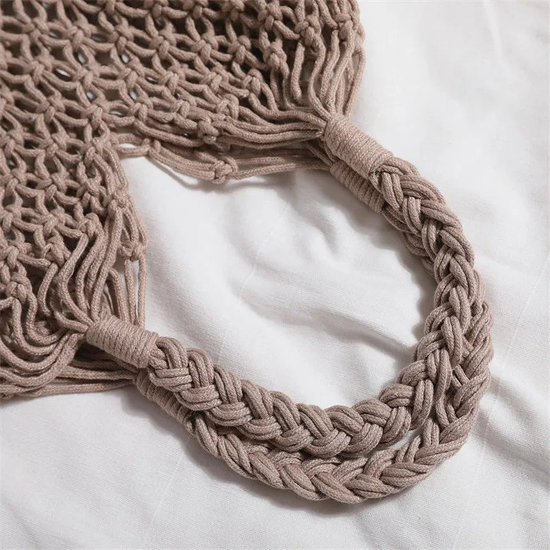 Women's Handwoven Straw Beach Tote Bag - Ever Trendy Essentials